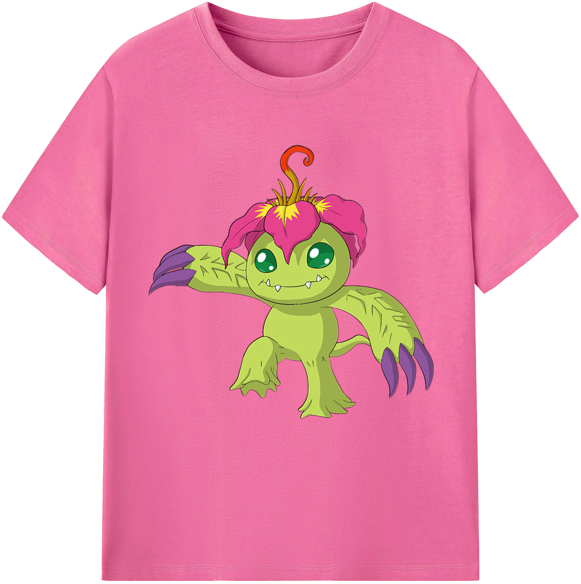 （画像用） Digimon デジタルモンスター/デジモン レディースカジュアルプリントTシャツ（綿100％）